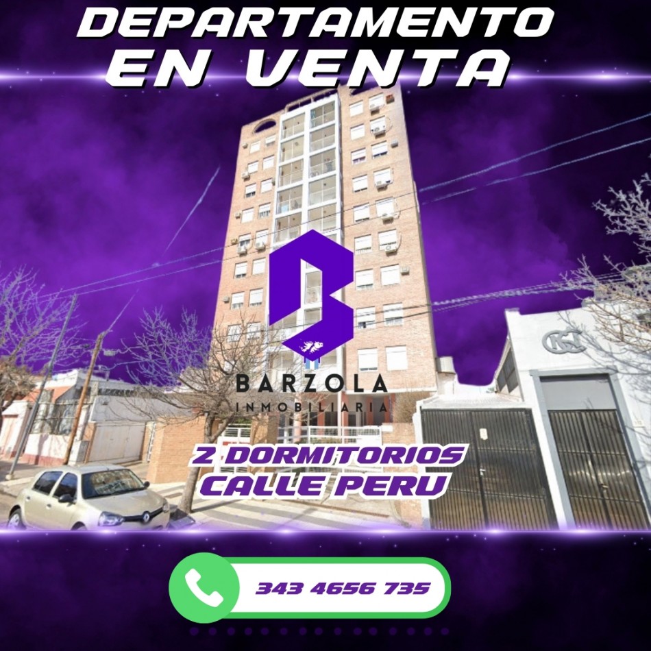 SE VENDE DEPARTAMENTO CENTRICO DE DOS DORMITORIOS