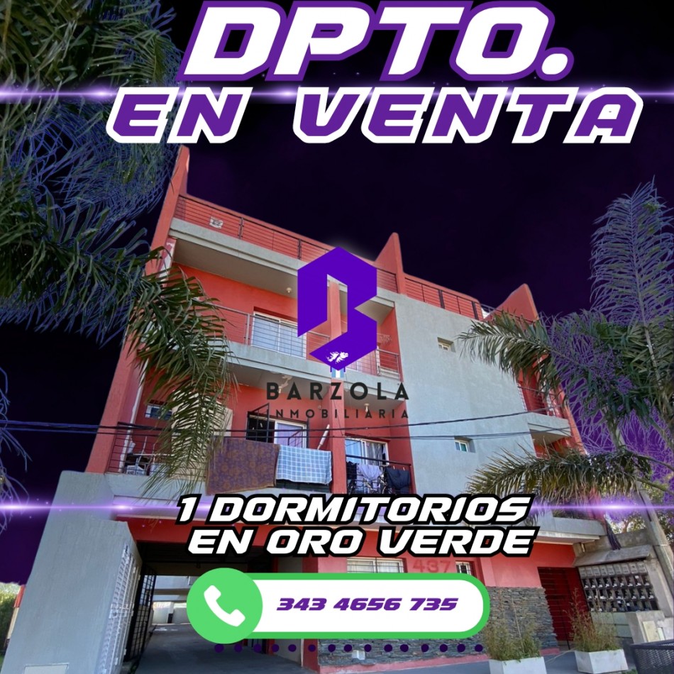SE VENDE DEPARTAMENTO EN ORO VERDE