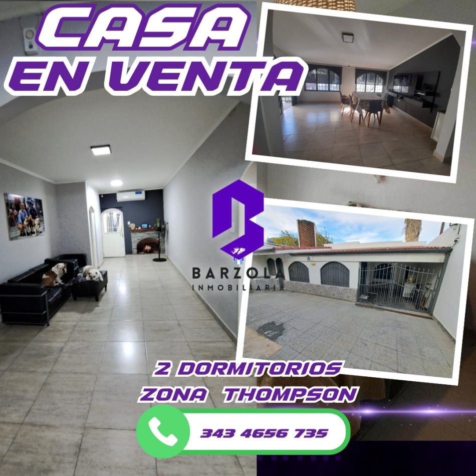 CASA 2 DORMITORIOS EN VENTA. APTA CREDITO HIPOTECARIO.