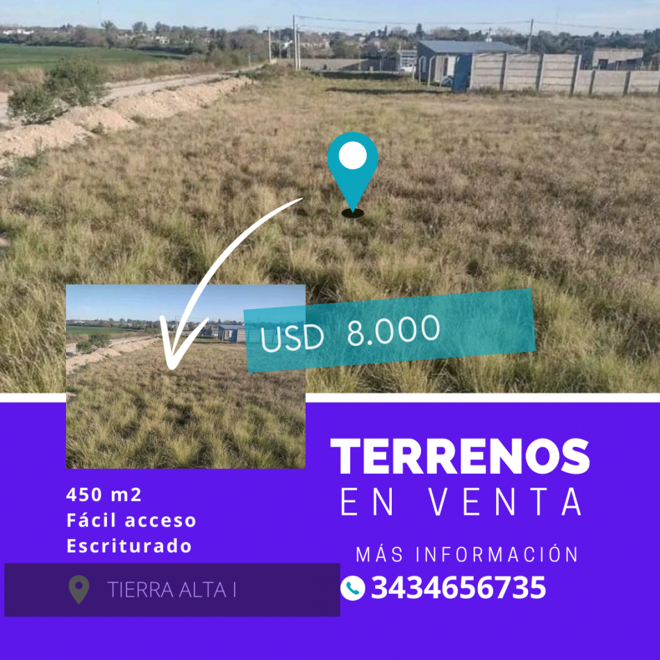 TERRENO EN VENTA - TIERRA ALTA 1