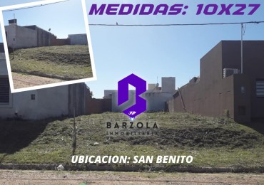 TERRENOS EN VENTA - SAN BENITO