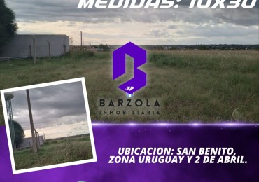 TERRENOS EN VENTA - SAN BENITO