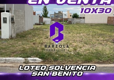 TERRENOS EN VENTA - SAN BENITO