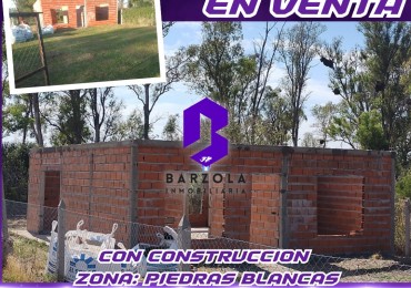 TERRENO CON CONSTRUCCION EN VENTA- PIEDRAS BLANCA