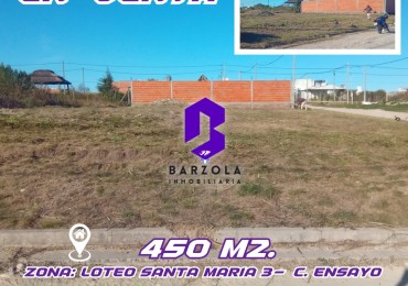 TERRENO EN VENTA- Colonia Ensayo