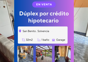 DUPLEX EN VENTA -APTA CREDITO 